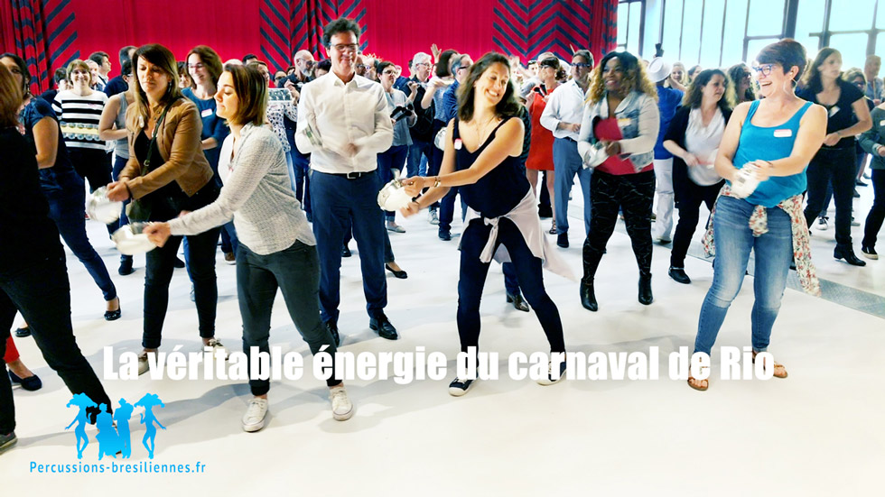 Teaser team building percussions brésiliennes - La véritable énergie du carnaval de Rio