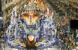 char allégorique du carnaval de Rio