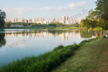 Le parc d'Ibrirapuera à São Paulo au Brésil