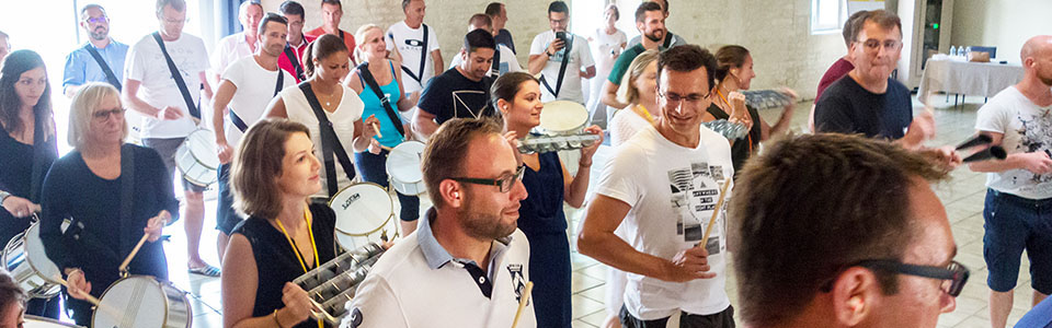 Team building batucada en Vendée