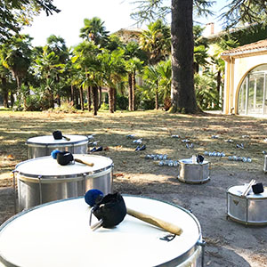 Percussions brésiliennes aux domaine de Fompeyre à Bazas