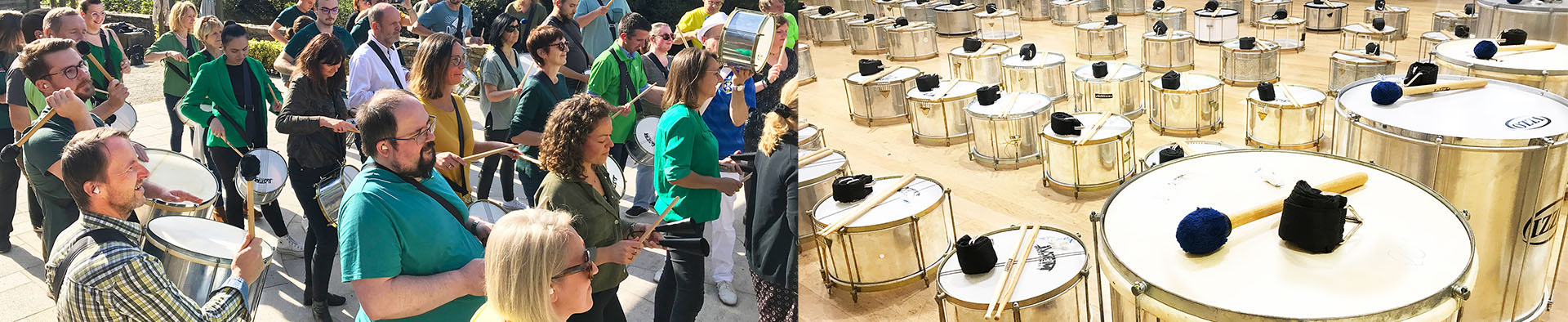 Team building percussions à Genève et dans toute la Suisse