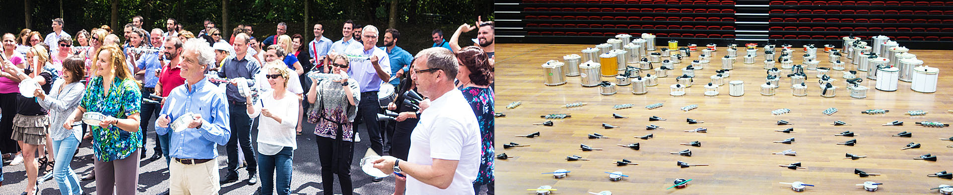 Team building percussions à Troyes