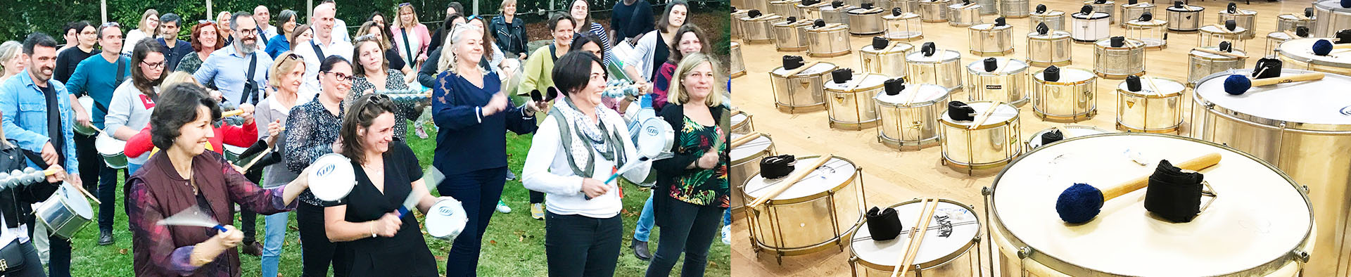 Team building percussions en Vendée